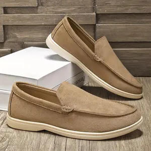 Men'S Slip-On Loafers - Casual Slip-On Shoes with Elastic Sides, Round Toe & Cushioned EVA Insole,Breathable Fabric Upper & Rubber Sole for All-Season