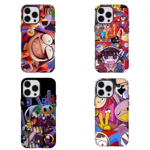 The Amazing Digital Circus Phone Case Vibrant Cartoon Collage Compatible for iPhone 17 16 15 14 13 12 11 and for Samsung S21-S25 Ideal Gift for Woman/Man