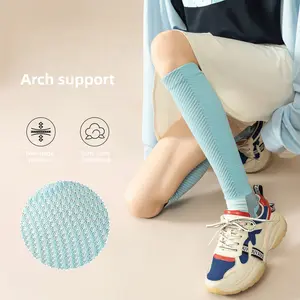 Sports Compression Calf Socks (Women's) / Elastic Knee-High Socks  High-Elasticity Zone-Specific Compression Socks  Anti-Fatigue and Sprain Prevention  Non-Slip and Durable  Suitable for Yoga, Dance, Jogging, Fitness, Volleyball, Badminton, and More