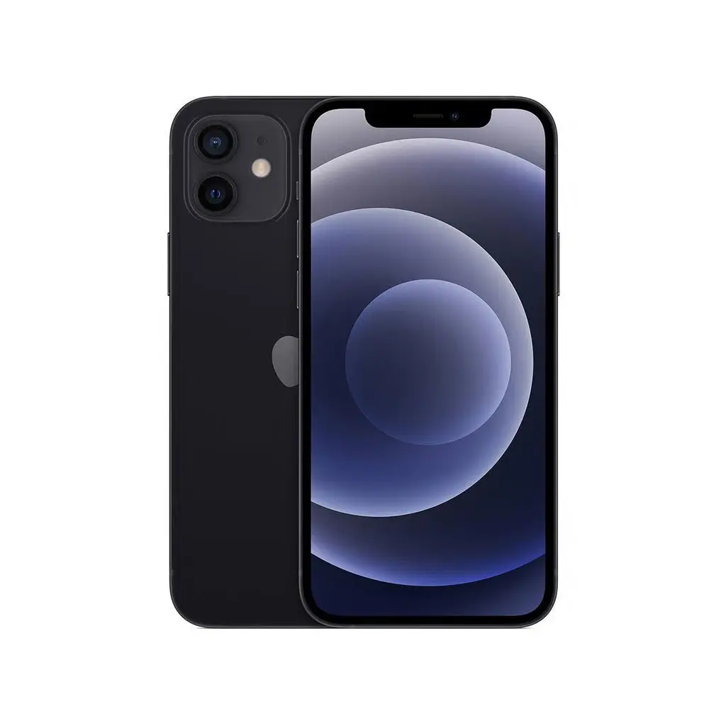 Refurbished iPhone 12 Smartphone - 128GB, 6.1" Display, Black, Unlocked, Excellent Condition, IP68, Powerful Chip, Fast Charging Cellphone