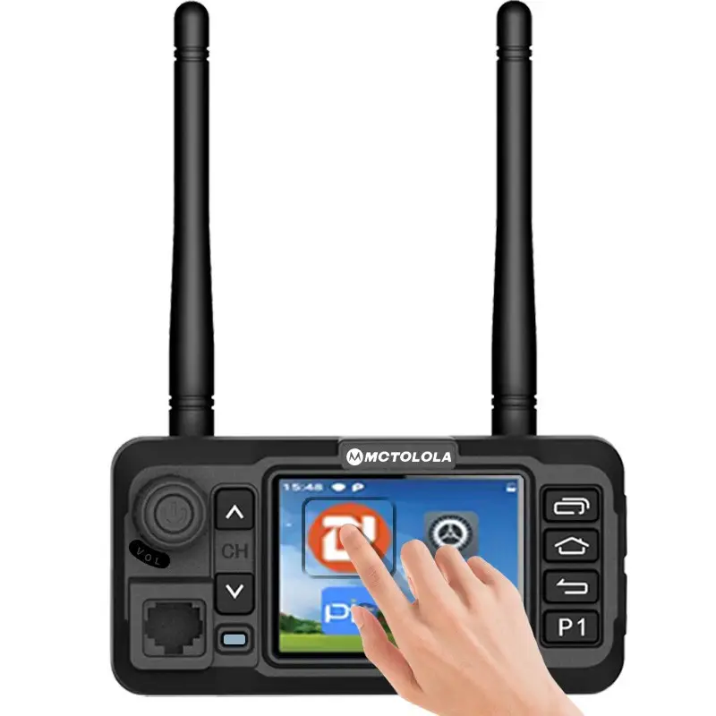 Touchscreen intelligent Automotive car intercom Zello Android 9.11 system supports GPS, WiFi Bluetooth connection, mini radio adaptation for various vehicles, suitable for self driving travel, fleet management, and daily scheduling