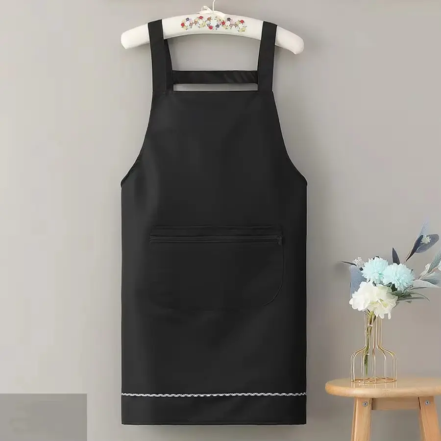 Women's Kitchen Apron Waterproof Oil-Resistant Sleeveless Fashionable Cute Bib Workwear for Men & Women, Home Cooking Essential Easy Cleaning Apron Kitchen Cooking Aprons
