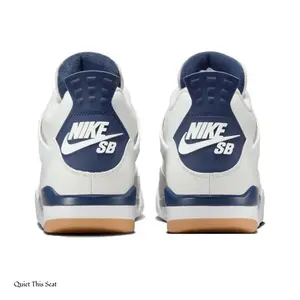 Brand New Mid Top Retro Basketball Shoes White Navy Suede Mesh Lace-Up Sneakers With Original Box