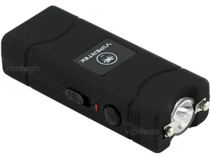 VIPERTEK Micro Mini BLACK VTS-881 Rechargeable Built in LED Flashlight Rechargeable For Emergencies and Outdoor Activities