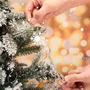 Snowflake Shaped Hanger, 10pcs/set Creative Exquisite Decorative Metal Hanger, Home Organizer for Bedroom, Living Room, Kitchen, Bathroom, Office