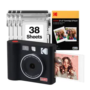 KODAK Mini Shot 3 ERA 3x3” Instant Digital Camera & Photo Printer, 38 Sheets, 2-in-1 Portable Print Camera, Bluetooth Smartphone Printer for iPhone & Android, 4PASS Dye Sublimation