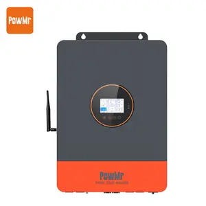 PowMr Solar Hybrid Inverter 12000W 48V to 120V/240V, Split Phase Hybrid Inverter 12KW Built-in 200A MPPT, Supports 6 Unit Parallel, Battery-Less Run & Smart Time Control, for Home Backup & Off-Grid Systems