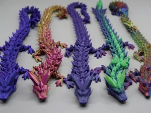 3DFabLabHTX Presents: Articulating Crystal Dragons, Multiple sizes, Multiple Colors, With or Without wings... we even offer Babies! Magical Ornaments Decor Figurine Mystery Box
