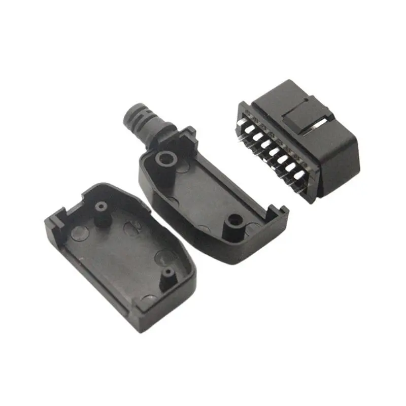 16-Pin Male OBD Connector Plug Decoder, Universal Automotive Scan Tool, Compatible with Vehicle OBD Ports, Obd Port