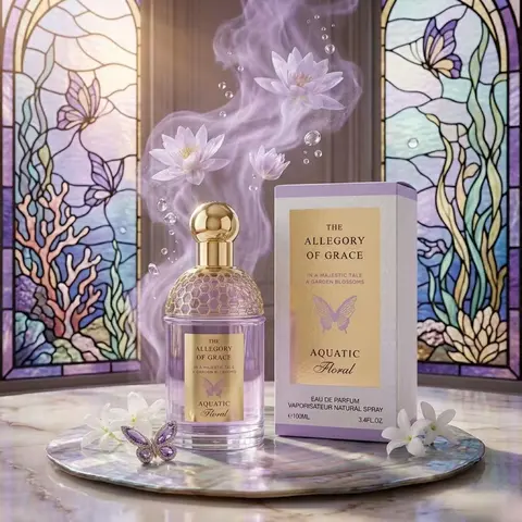 The Allegory of Grace: Aquatic Floral EDP 3.4fl.oz, 100ml - A Majestic Garden in a Bottle Aquatic, Floral Fragrance for Women
