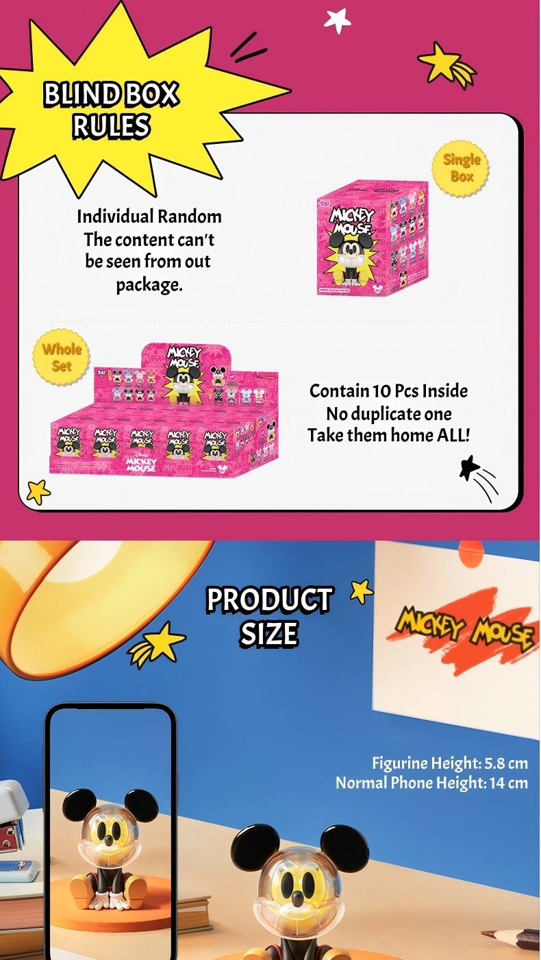 Miniso Disney Mickey Laughing Gravity Icon Box Blind Box Stylish Luminous Desing Cute Collectible Figurine for Halloween Holiday Christmas Gift for Mickey Lovers Kids Fans Miniso Disney Mickey Laughing Gravity Icon Box Blind Box Stylish Luminous Desing Cute Collectible Figurine for Halloween Holiday Christmas Gift for Mickey Lovers Kids Fans