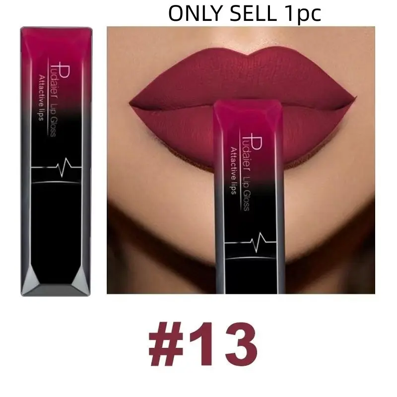 Matte Velvet Liquid Lipstick, 21 Colors, Long-Lasting No Smudge, Intensely Pigmented, Universal Enhancer, Silver, Lip Products, Lip Products Makeup