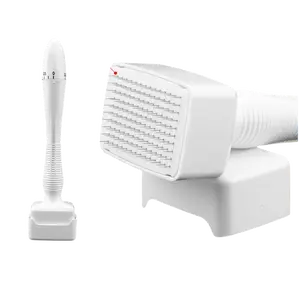 Titanium Derma Stamp - 0.25mm Tool for Skin Care - Ergonomic Handle & Premium Quality Materials - Portable & Friendly for Beginners - White