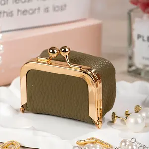 Mini Cute Jewelry Organizer Case – Portable PU Travel Box for Rings, Earrings, Necklaces | Small Pocket Size Storage for Girls