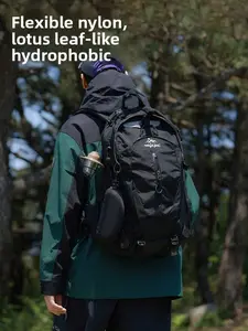 Men's Breathable Large Capacity Backpack, Simple Outdoor Travel Hiking Bag, Multi-Functional Lightweight Backyard Pack