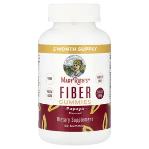 MaryRuth's Fiber Gummies, Papaya, 60 Gummies