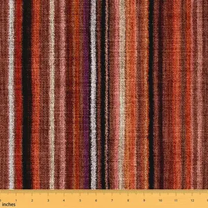 Colorful Stripes Upholstery Fabric,Geometric Fabric by The Yard,Lines Fabric for Upholstery and Home DIY Projects,Modern Striped Art Fabric, Digital Printed Fabric, Striped Pattern