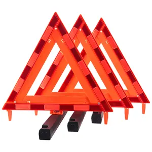 1 Set-Red-ABS+PMMA|DOT Traffic Warning Tripod Three Pieces-Lightweight