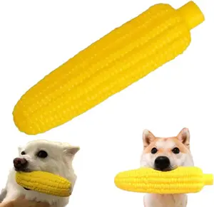 Indestructible Dog Chew Toys, Sound-producing Toy – Squeaky Interactive Corn Stick Chew Ball, Durable Tough Puppy Teething Toys for Aggressive Chewers