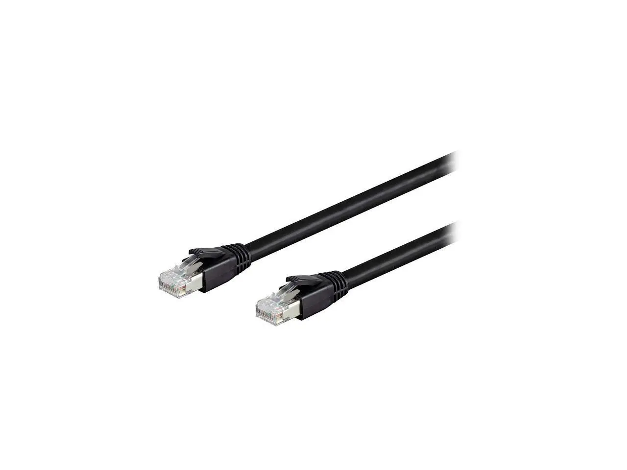 Nippon Labs Cat8 RJ45 5FT Ethernet Patch Internet Network LAN Cable, Indoor/Outdoor, 24AWG, Shielded Latest 40Gbps 2000Mhz, Weatherproof S/FTP for Router, PS4, PS5, Xbox, PoE, Switch, Modem (Black)
