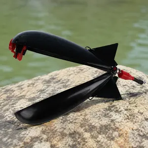 Adjustable Carp Catfish Rocket Feeder Dispenser for Long Distance Bottom Fishing and Floating Weight Buoyancy, Particle Bait Delivery Stand, Freshwater Lake River Fishing Accessories, Large Small Multiple Sizes Available