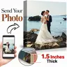 1.5" Thick Wood Frame Custom Photo to Canvas Wall Art | Home Decor Living Room Bedroom Wedding Anniversary Gift | High Res Digital Print Ready to Hang| Fast US Shipping  | Personalized Wall Art Decor Gift