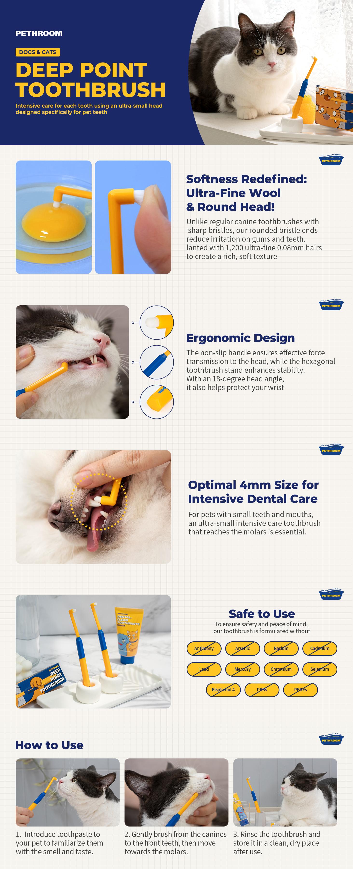 PETHROOM Daily Grooming Set for Cats and Dogs | All-in-One Daily Care | Facial, Body, Dental, Paw | Korean Pet Care, K-beauty, K-pet