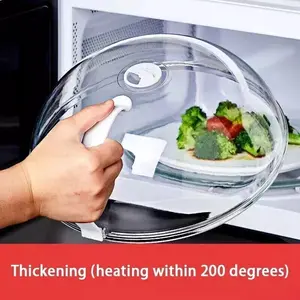 Magnetic Microwave anti Splatter Cover Plate Guard Lid with Steam Vent Kitchen Utensils
