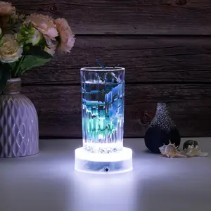 Simplelight 4 Inch Round LED Light Base- Perfect for Glass Art, Ideal Led Display for Vases, Centerpieces (4inch LED Vase Base Light, White)