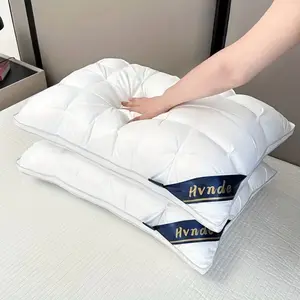 Luxury 5-Star Hotel Quality Pillows 19x29 Inches Deep Sleep Neck Support Low Allergy Polyester Fiber Cover Soft Texture Surface Machine Washable
