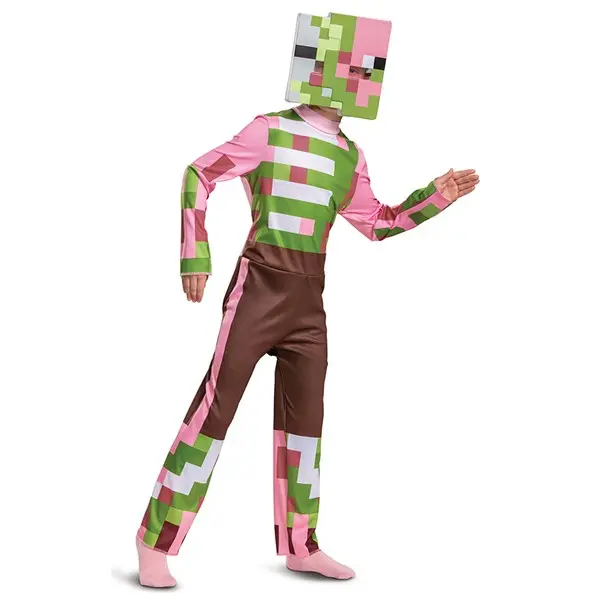 Minecraft Zombie Pigman Classic Kid's Costume, Costume Ideas, Jumpsuit