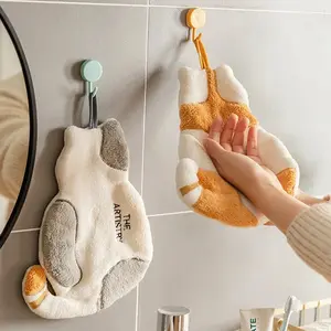 Pet Luxury Store™ - cute Cat Plush Hanging Hand Towel
