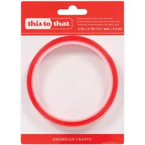 American Crafts Double-Sided Super Sticky Red Tape This To That Tape