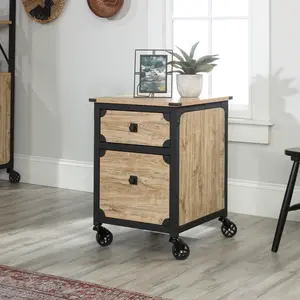 Steel River File Pedestal - Mobile Filing Cabinet with Two Drawers & Rolling Casters for Efficient Document Storage & Office Supplies