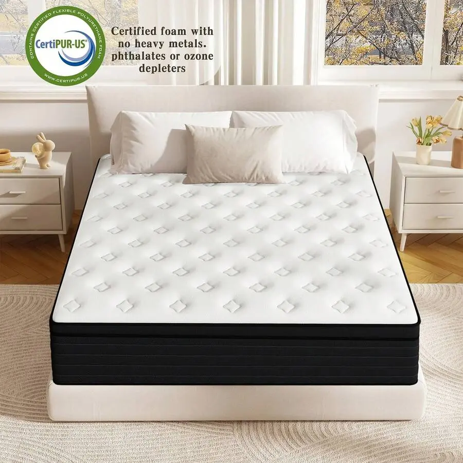 8/10/12/14 Inch Twin Full Queen King Hybrid Mattress Comfortable And Warm Mattress Medium Firm In A Box
