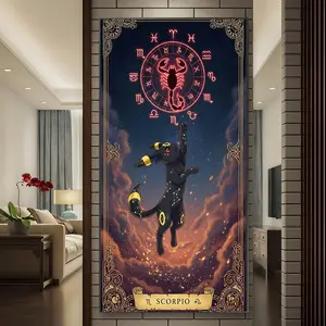 Star Disk Scorpion Diamond Painting Kit, Mosaic Craft, Beginner Friendly 5D DIY Art Tool, Round Full Diamond Gem Drawing Gift