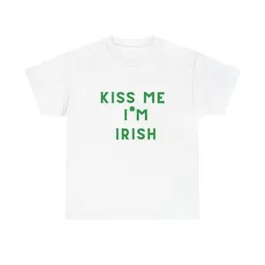 Kiss Me I'm Irish, St. Patrick's Shirt, Women's St. Patrick's Day Shirt, T-shirt, Lucky, St. Patty's, Funny