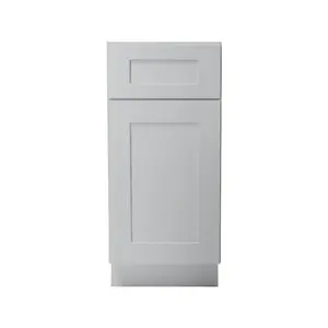 White Shaker Base Cabinet - Ready to Assemble, Ideal for Kitchen, Laundry,and Bathroom Storage- Different Size for Options