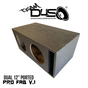 Down4sound PRO-FAB 12 | 2 12 Sub Box | Dual 12-Inch Ported Subwoofer Enclosure Box