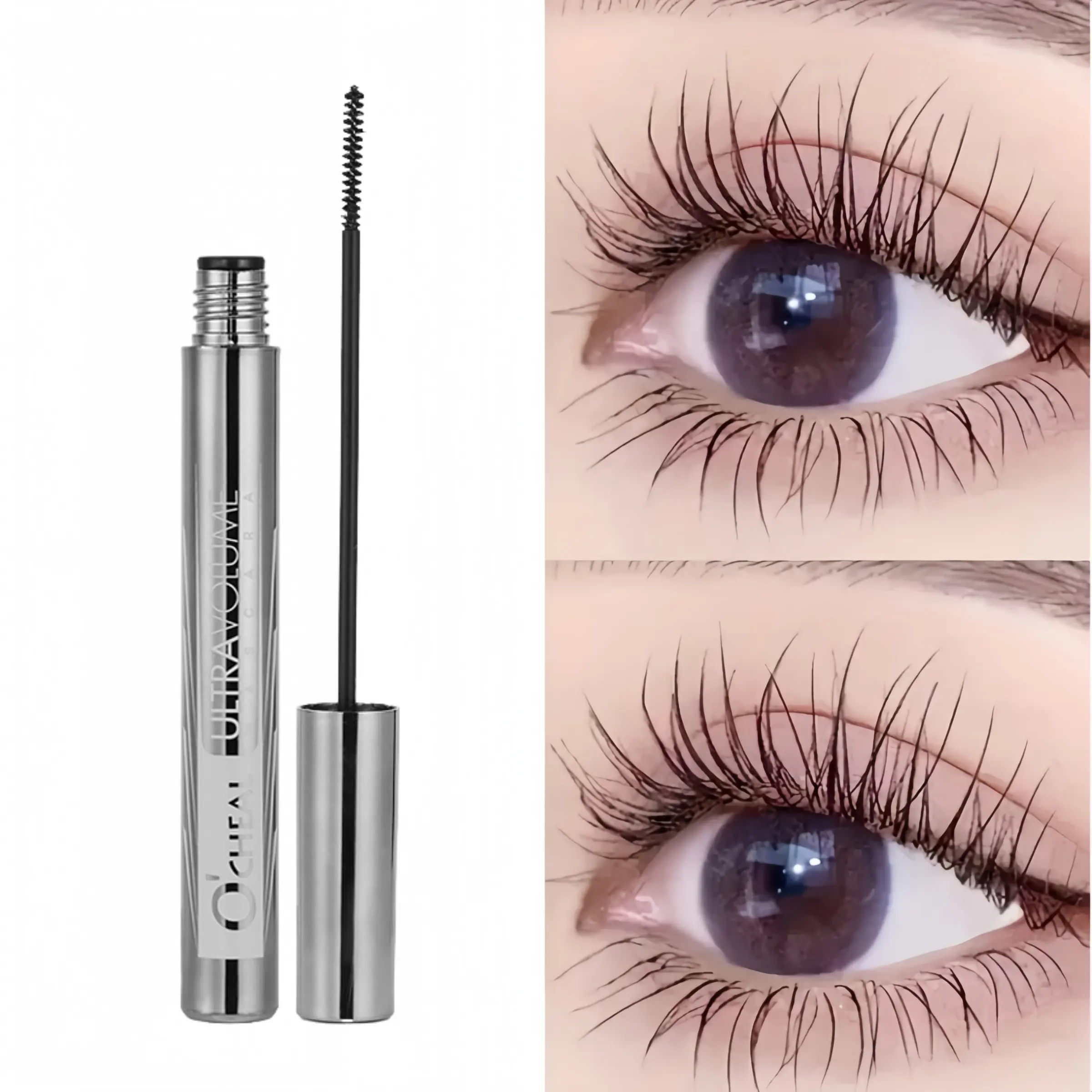 Ultra-Fine Brush Lengthening Mascara Smudge Proof Waterproof Sweatproof Lash Extension Effect Christmas Gift Halloween Present