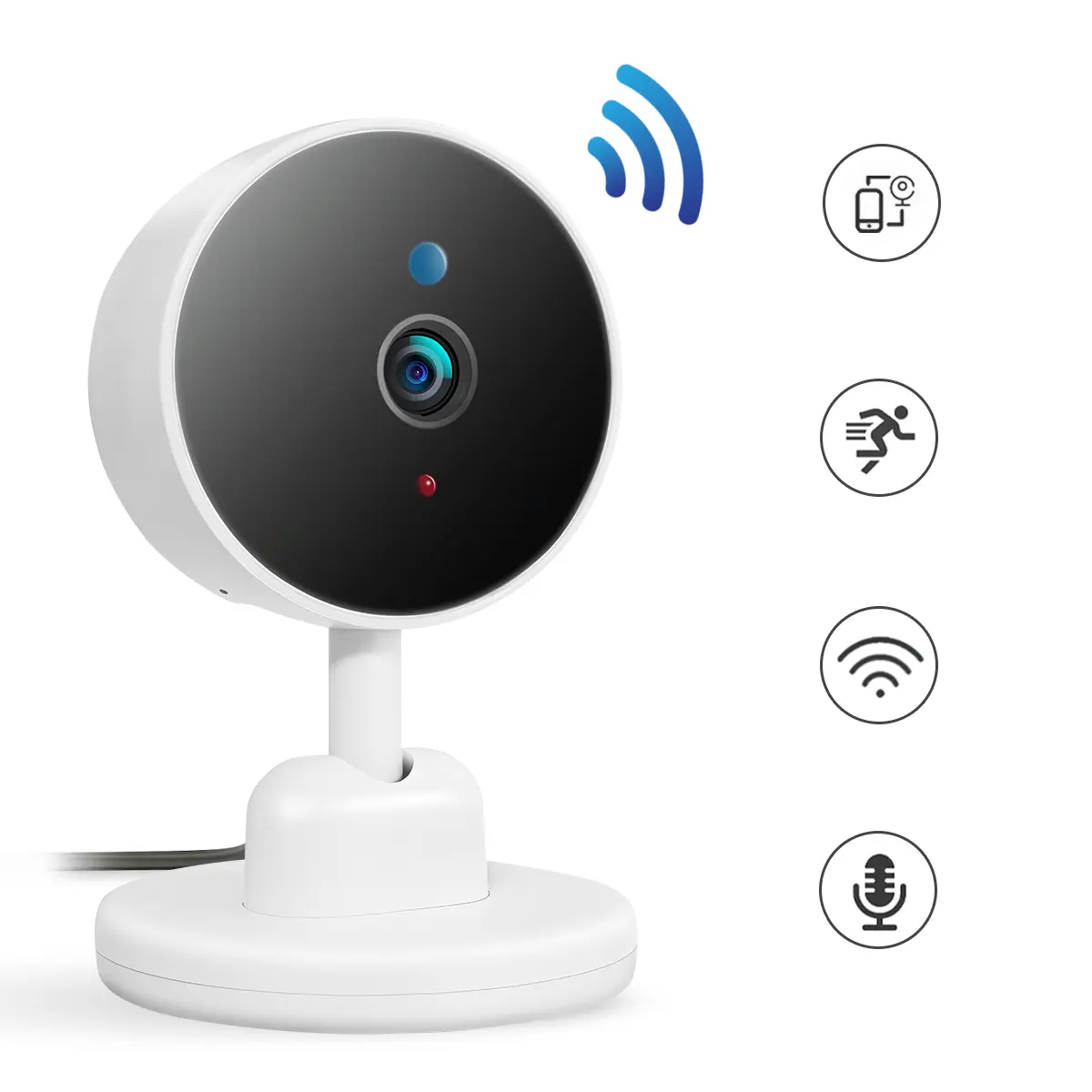Smart Life WiFi Camera,Wall Security HD IP Camera,Home Monitoring Camera,IR Night Vision Camera,Outdoor Indoor CCTV Portable Camera,Video Surveillance Camera,Men Gif
