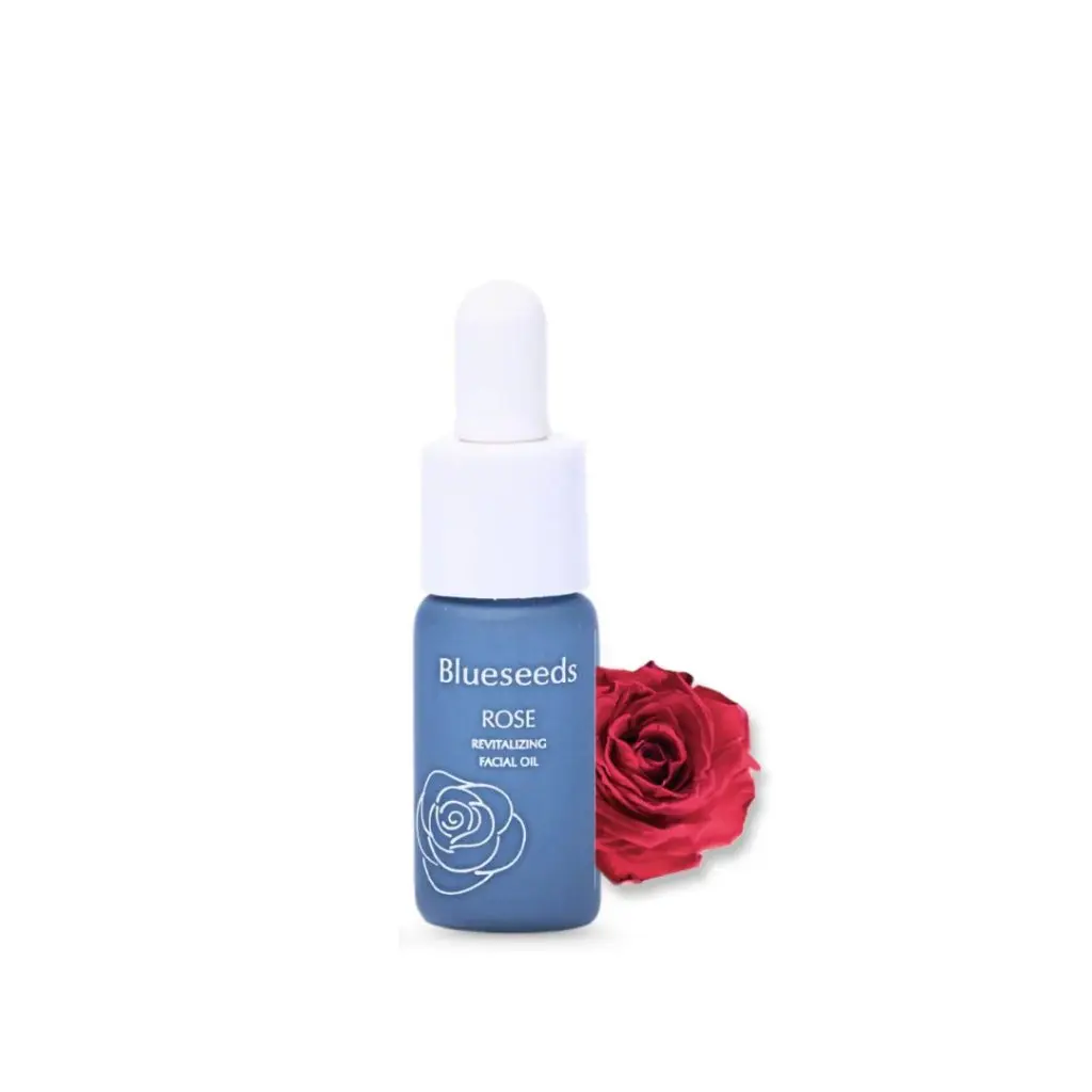 Blueseeds Revitalized Facial Oil - 5 ml, Compact Soothing Formula for Sensitive Skin, Moisture-Boosting Skincare Essence for Radiant Skin, Tea Tree, Glow Up, Floral, 5Ml, Anti-Aging, Morning Evening, Natural Aroma, Portable Drop, Rose Oils Blend, Calming,