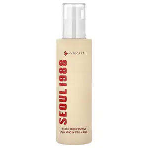 K-Secret Seoul 1988 Essence, Snail Mucin 97% + Rice, 3.38 fl oz (100 ml)