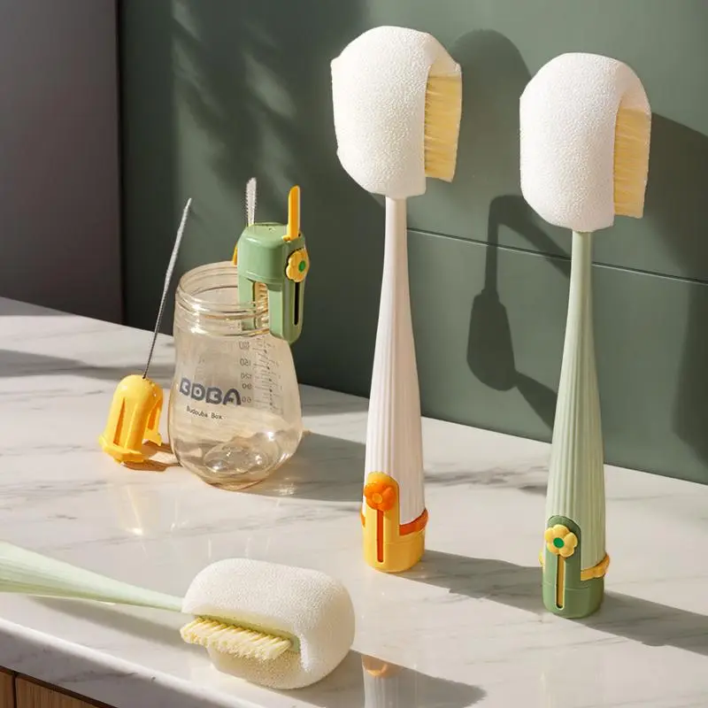 5-in-1 Multifunctional Bottle Cleaner Brush - Home Kitchen Tableware Cleaning Tool for Bottles, Cups, Straws