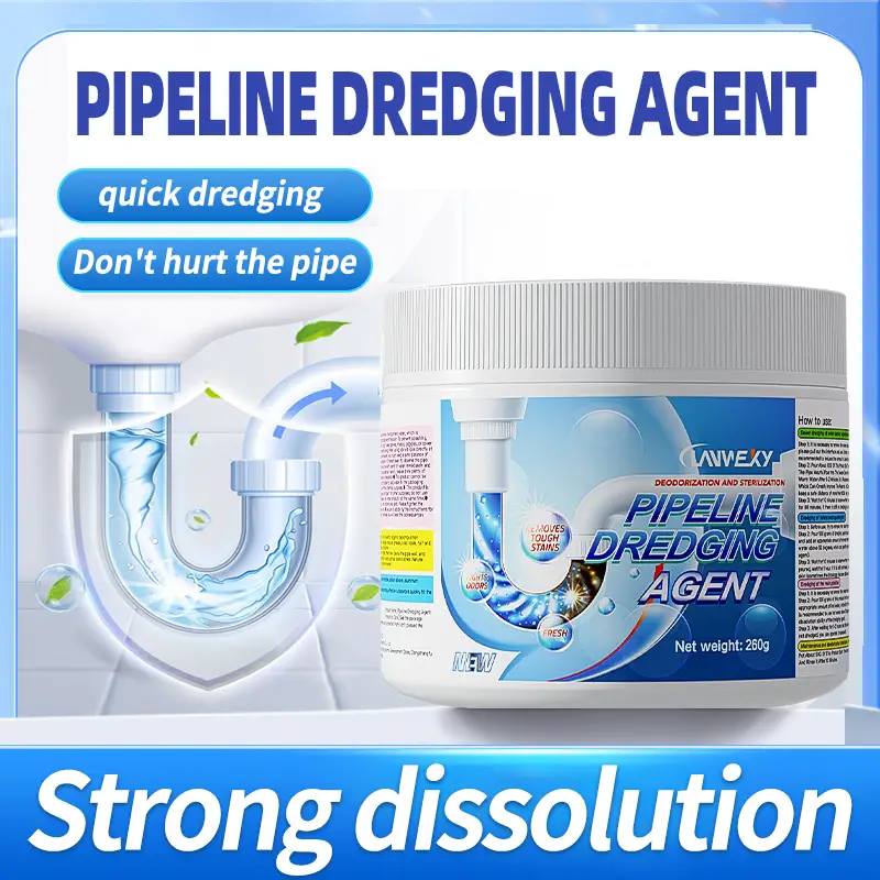 Lanwexy-Powerful Pipe Dredging Agent for Kitchen and Toilet Pipelines - Dissolves 200+ Blockages and Kills 99% of Bacteria
