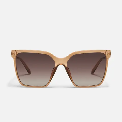 QUAY - LEVEL UP REMIXED Tinted Lens Sunglasses Square Mirrored Shades with Metal Arms for Versatile Style