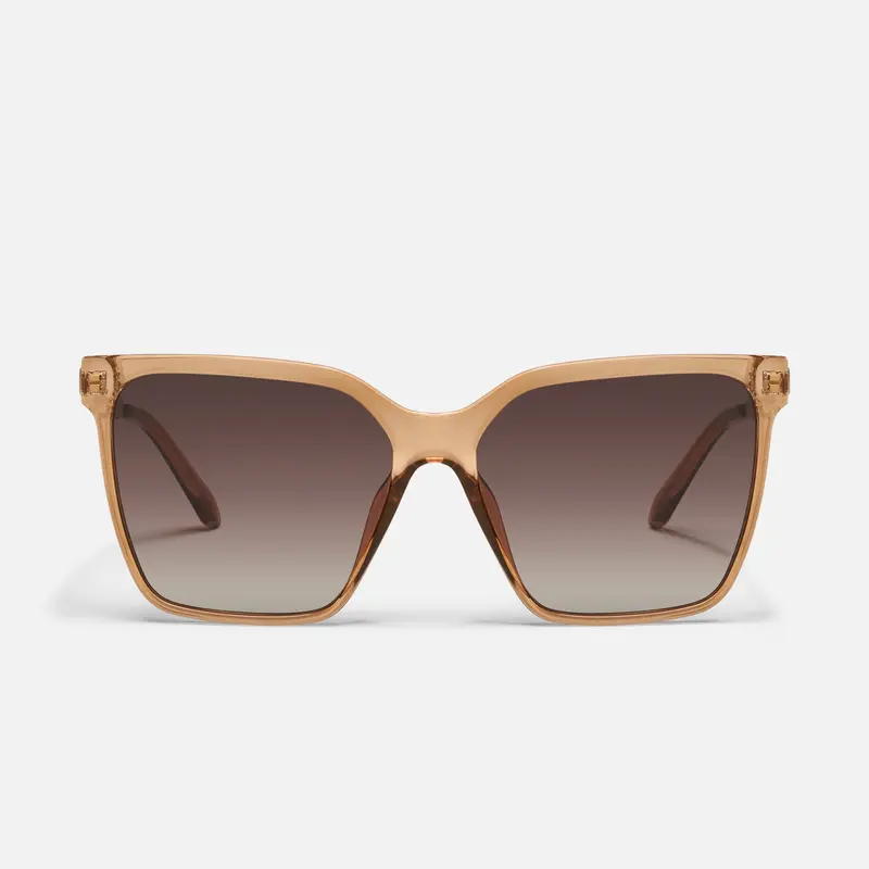 QUAY - LEVEL UP REMIXED Tinted Lens Sunglasses Square Mirrored Shades with Metal Arms for Versatile Style
