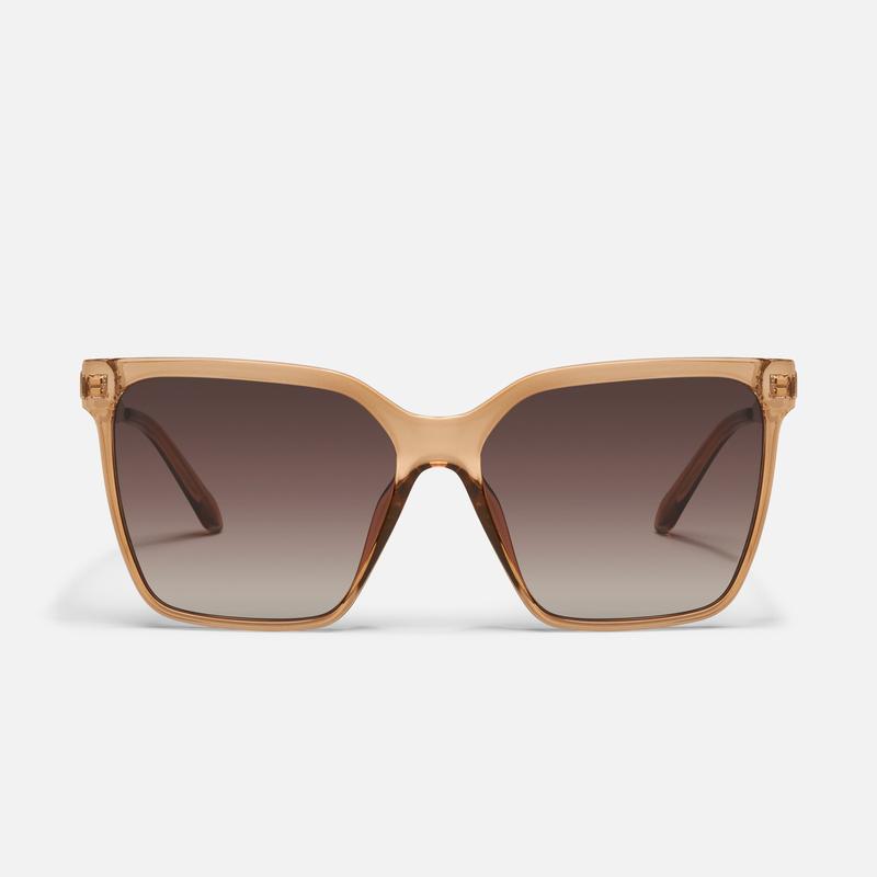 QUAY - LEVEL UP REMIXED Tinted Lens Sunglasses Square Mirrored Shades with Metal Arms for Versatile Style