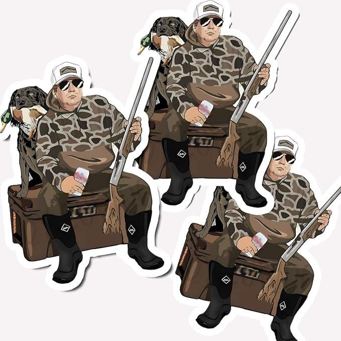 Camo Hunting Sticker, Boykin Spaniel Hunting Dog Decal, Waterproof Outdoor Dog Hunting Sticker For Men, Hunters, Dog Lovers