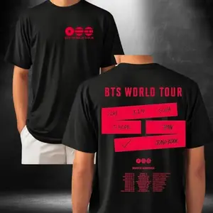 Bangtan World Tour T-Shirt, Bangtan Comeback 2026 Shirt, Army Concert Outfit, Kpop Album Era Fan Tee, Comeback Gift for Fans Q3Y